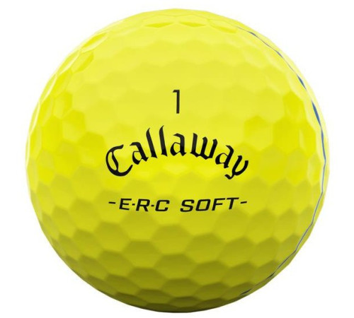М'ячі для гольфу Callaway ERC Soft 2025 12 шт, жовті