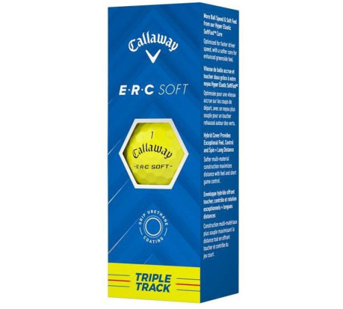 М'ячі для гольфу Callaway ERC Soft 2025 12 шт, жовті