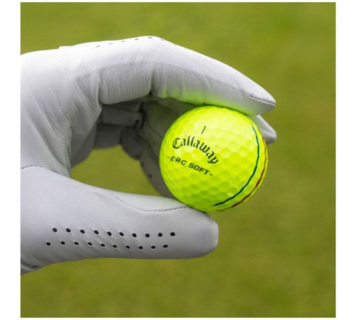 М'ячі для гольфу Callaway ERC Soft 2025 12 шт, жовті