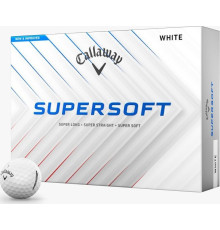 М'ячі для гольфу Callaway Supersoft 2025 12 шт, білі