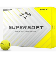 М'ячі для гольфу Callaway Supersoft 2025 12 шт, жовті