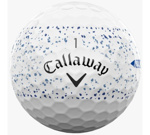 М'ячі для гольфу Callaway Supersoft Splatter 360, 2025 12 шт, біло-синій