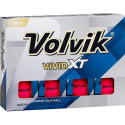 М'ячі для гольфу Volvik Vivid XT 12 шт, рожеві