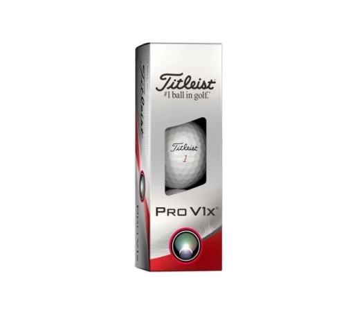 М'ячі для гольфу Titleist Pro V1х 3 шт, білі