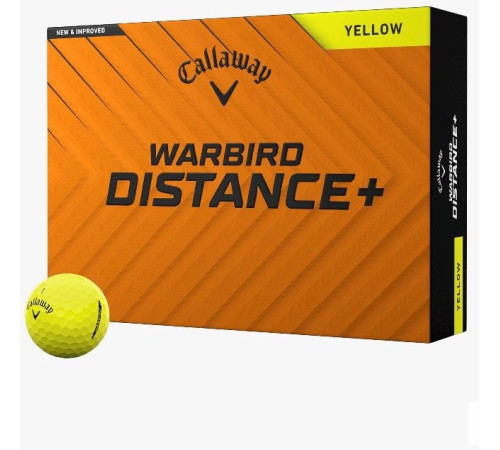 М'ячі для гольфу Callaway Warbird 12 шт, жовті