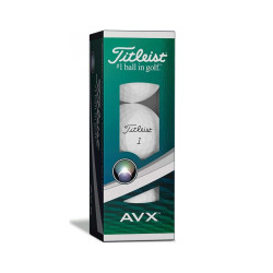 М'ячі для гольфу Titleist AVX 3 шт, білі