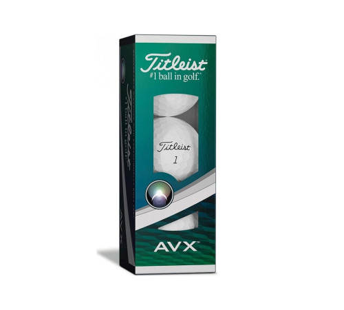М'ячі для гольфу Titleist AVX 3 шт, білі