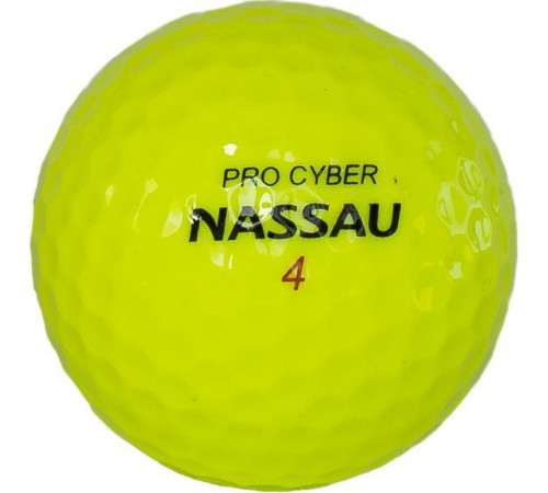 М'ячі для гольфу Nassau Pro Cyber 12 шт, жовті