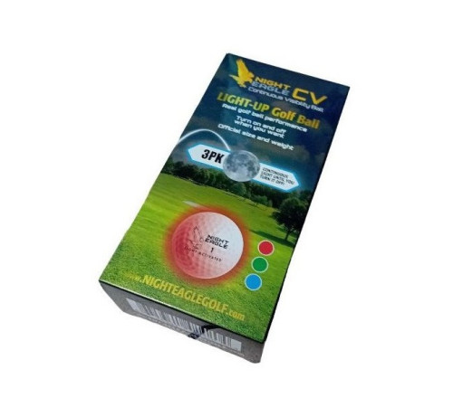 М'ячі для гольфу Premier Glow Night Eagle Led 3 шт, білі