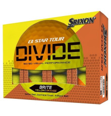 М'ячі для гольфу Srixon Q-Star Tour Divide2 12 шт, жовто-помаранчеві