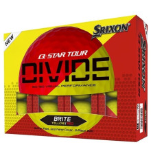 М'ячі для гольфу Srixon Q-Star Tour Divide2 12 шт, жовто-червоні