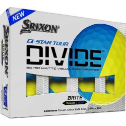 М'ячі для гольфу Srixon Q-Star Tour Divide 12 шт, жовто-блакитні