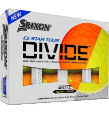 М'ячі для гольфу Srixon Q-Star Tour Divide 12 шт, жовто-помаранчеві