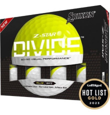 М'ячі для гольфу Srixon Z-Star Divide 12 шт, біло-жовтий