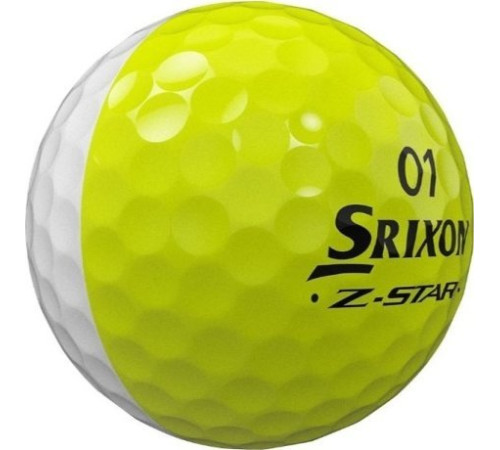 М'ячі для гольфу Srixon Z-Star Divide 12 шт, біло-жовтий