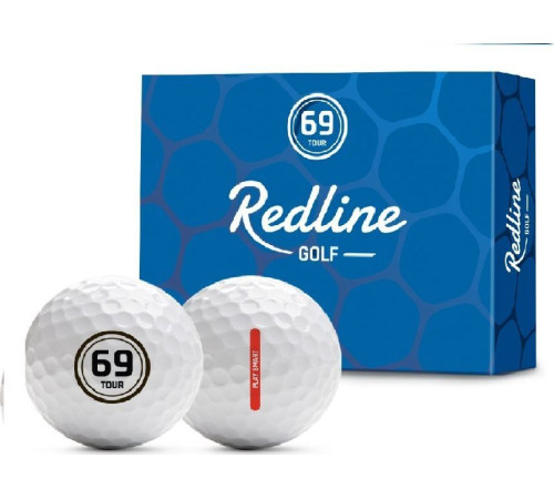 М'ячі для гольфу Redline 69 Tour 12 шт, білі