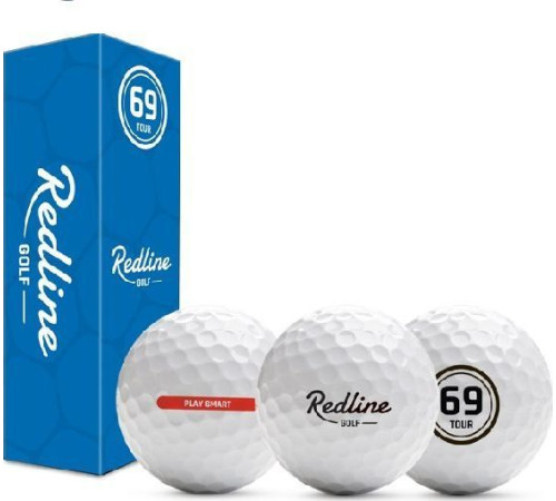 М'ячі для гольфу Redline 69 Tour 12 шт, білі