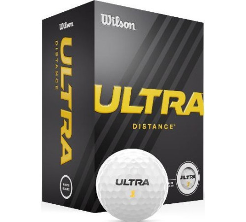 М'ячі для гольфу Wilson ULTRA Distance 15 шт, жовті М'ячі для гольфу Wilson ULTRA Distance 15 шт, жовті