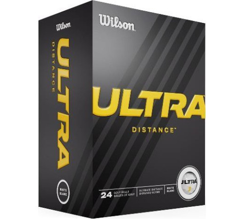 М'ячі для гольфу Wilson ULTRA Distance 15 шт, жовті М'ячі для гольфу Wilson ULTRA Distance 15 шт, жовті