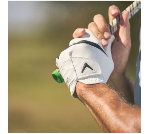 Рукавички для гольфу Callaway Weather Spann MLH р. L 2 шт, біло-чорні