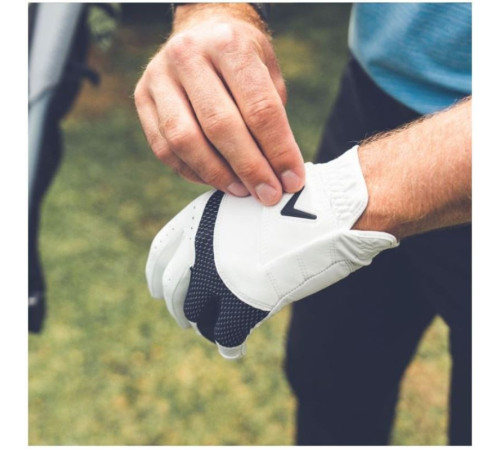 Рукавички для гольфу Callaway Weather Spann MLH р. S 2 шт, біло-чорні