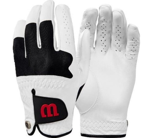 Рукавички для гольфу Wilson Advantage MLH р. XL, біло-чорні