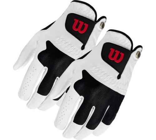 Рукавички для гольфу Wilson Advantage MLH р. XL, біло-чорні