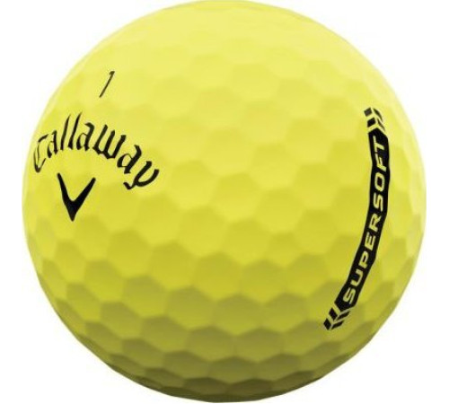 М'ячі для гольфу Callaway Supersoft 2023 12 шт, жовті