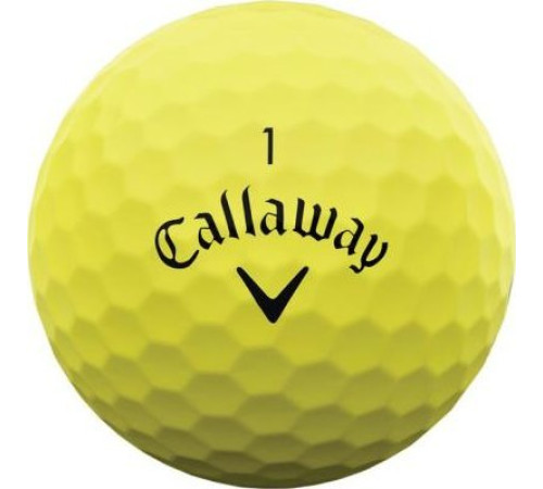М'ячі для гольфу Callaway Supersoft 2023 12 шт, жовті