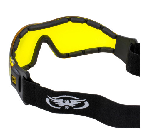 Окуляри захисні з ущільнювачем Global Vision Z-33 (yellow) Anti-Fog, жовті