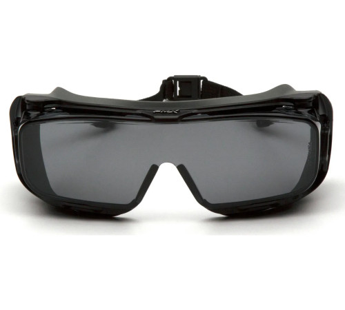 Окуляри захисні з ущільнювачем Pyramex Cappture-Plus Super Anti-Fog H2MAX, сірі