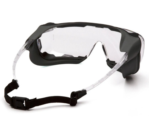 Окуляри захисні з ущільнювачем Pyramex Cappture-Plus Super Anti-Fog H2MAX, прозорі