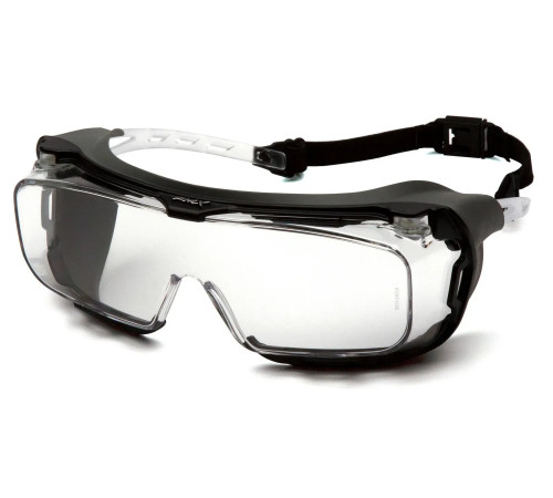 Окуляри захисні з ущільнювачем Pyramex Cappture-Plus Super Anti-Fog H2MAX, прозорі