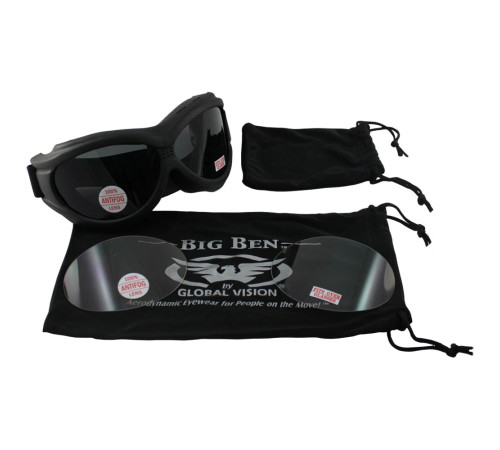 Окуляри захисні з ущільнювачем Global Vision Big Ben KIT Anti-Fog, 2 шт.