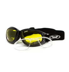 Окуляри захисні з ущільнювачем Global Vision Eliminator RX Anti-Fog, жовті