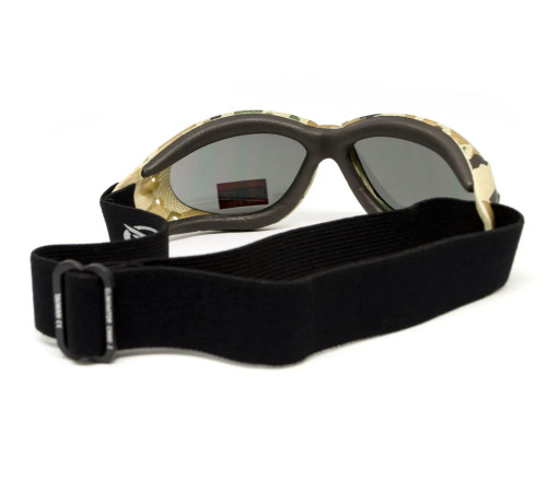 Окуляри захисні з ущільнювачем Global Vision Eliminator Camo Pixel, сірі