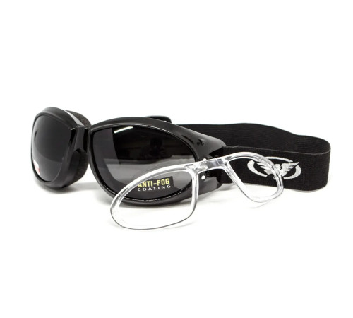 Окуляри захисні з ущільнювачем Global Vision Eliminator RX Anti-Fog, сірі