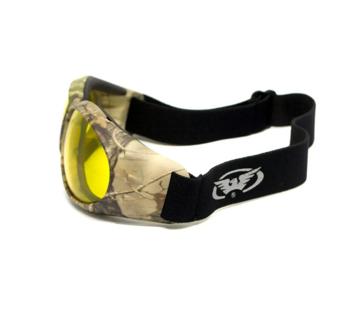 Окуляри захисні з ущільнювачем Global Vision Eliminator Camo Forest, жовті