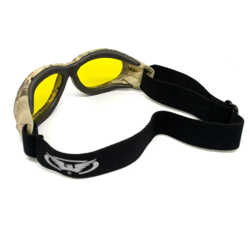 Окуляри захисні з ущільнювачем Global Vision Eliminator Camo Forest, жовті