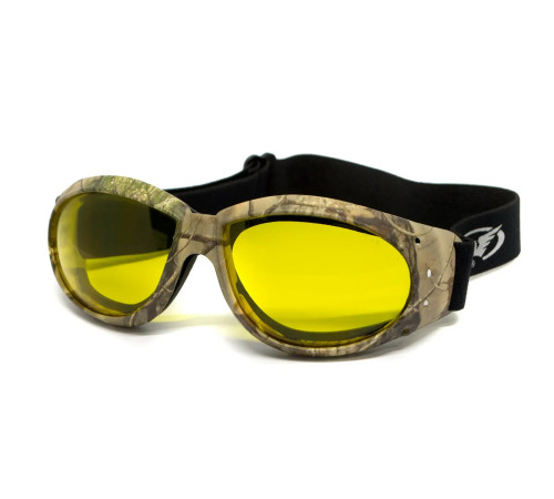 Окуляри захисні з ущільнювачем Global Vision Eliminator Camo Forest, жовті