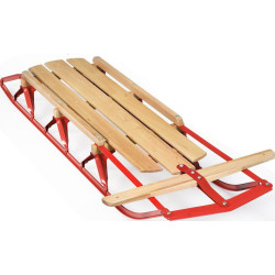 Санки дерев'яні Costway червоні