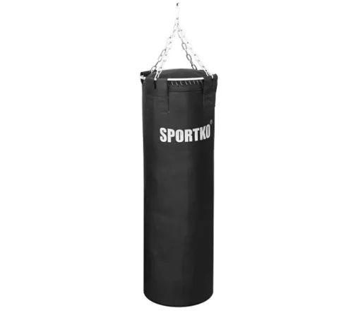 Шкіряна боксерська груша SportKO 35х110 см / 50 кг