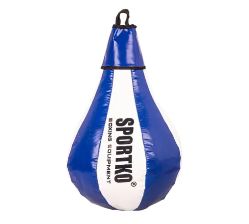 Боксерська груша SportKO GP1 24x40 см / 5 кг - біло-синій Боксерська груша SportKO GP1 24x40 см / 5 кг - біло-синій