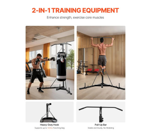 Стійка для боксерського мішка VEVOR, чорна