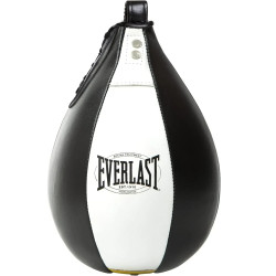 Боксерська груша Everlast 1910 SPEED BAG 22,5 x 15 см, чорно-біла