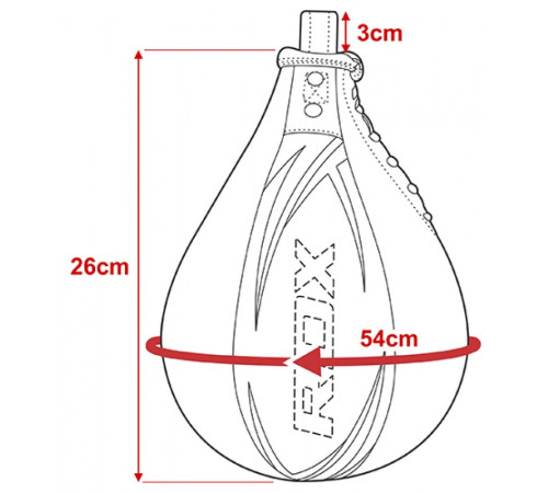Пневмогруша боксерська RDX White без кріплення