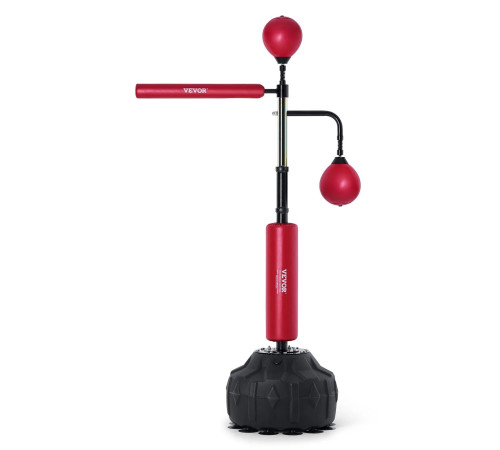 Боксерська груша з підставкою VEVOR, чорно-червоний