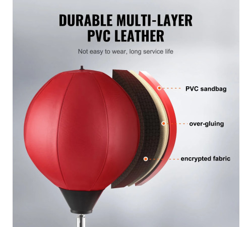 Боксерский набір VEVOR, чорно-червоний