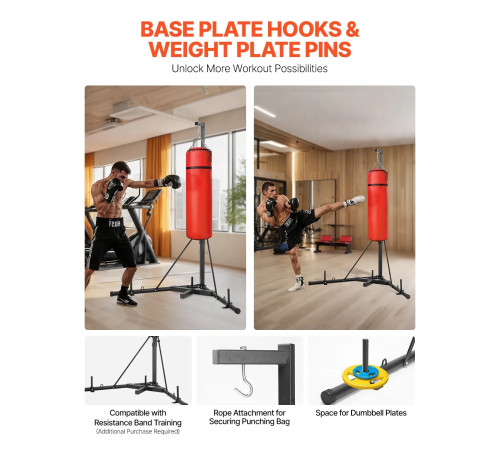 Стійка для боксерського мішка VEVOR, чорна