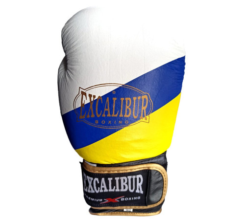 Боксерські рукавички Excalibur Ukraine Flag 8070-03, 14 унцій Боксерські рукавички Excalibur Ukraine Flag 8070-03, 14 унцій